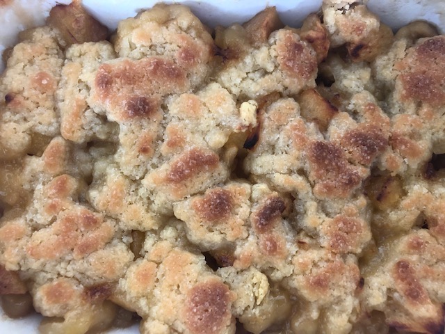 Crumble pomme banane