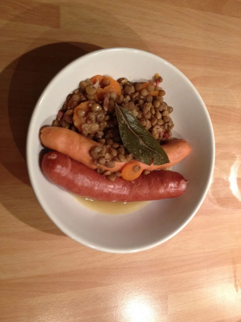 Lentilles aux saucisses