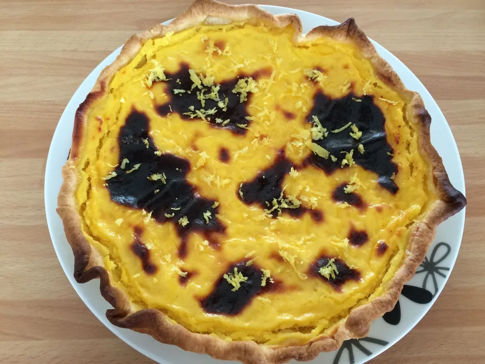 Tarte au citron vert et au fromage blanc