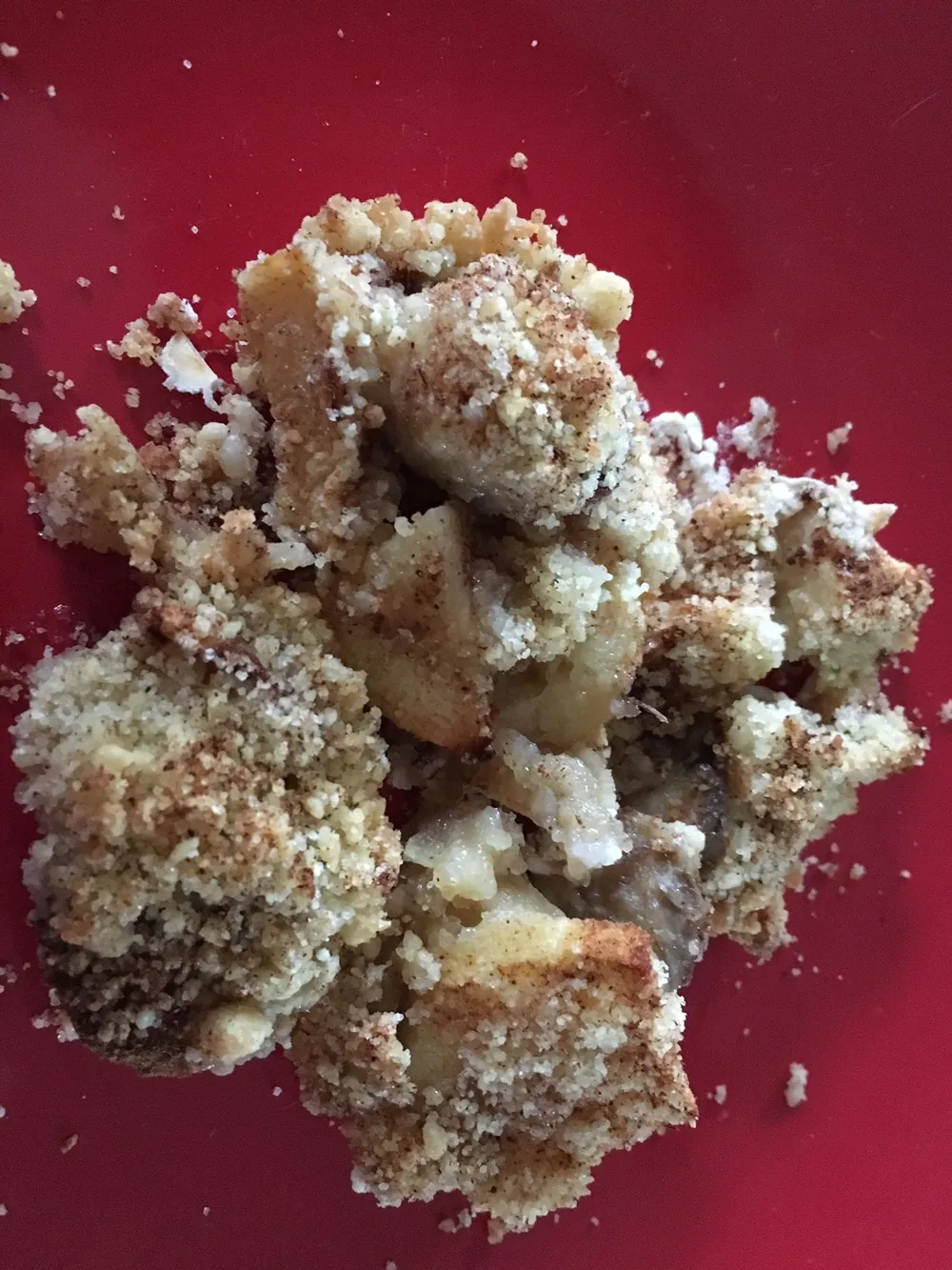 crumble pomme banane cannelle